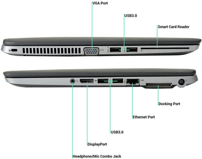 HP EliteBook 840 G2, Intel Core i5-5300U up to 2.3 GHz, 8GB RAM, 500 GB SATA Laptop Computer Windows 10 Pro (Renewed)
