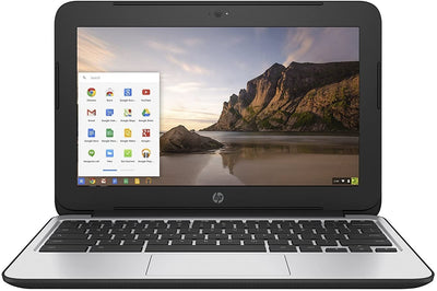 2017 HP Chromebook 11.6 inch Premium Flagship Laptop, Intel Celeron Core N2840 up to 2.58GHz, 4GB RAM, 16GB Flash SSD, 802.11ac WiFi, Bluetooth, Webcam, USB 3.0, Chrome OS (Renewed)
