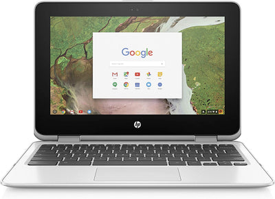 HP 11-ae051wm 11.6" X360 Touchscreen Chromebook - Intel Celeron N3350 1.1GHz 4GB RAM 64GB eMMC Snow White (Renewed)