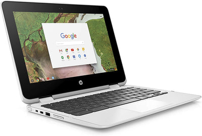 HP 11-ae051wm 11.6" X360 Touchscreen Chromebook - Intel Celeron N3350 1.1GHz 4GB RAM 64GB eMMC Snow White (Renewed)
